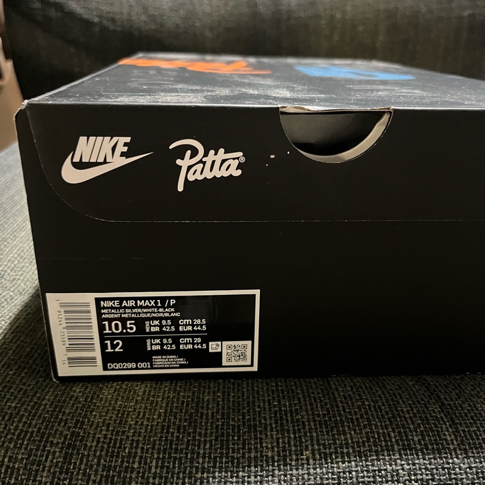 Size 10.5 Nike Air Max 1 Patta